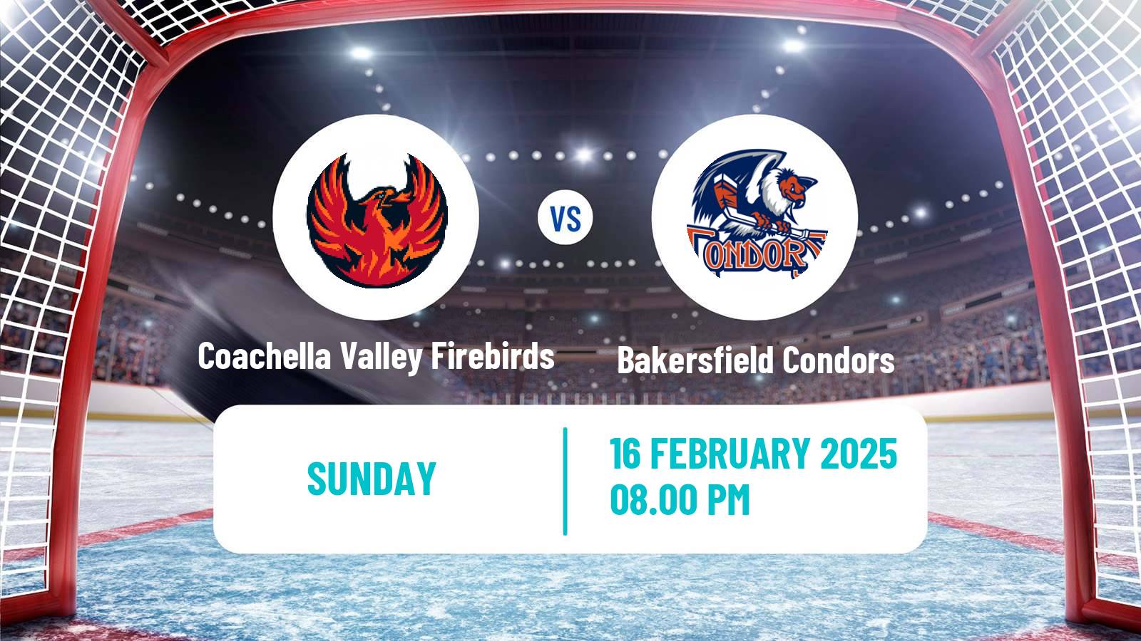 Hockey AHL Coachella Valley Firebirds - Bakersfield Condors