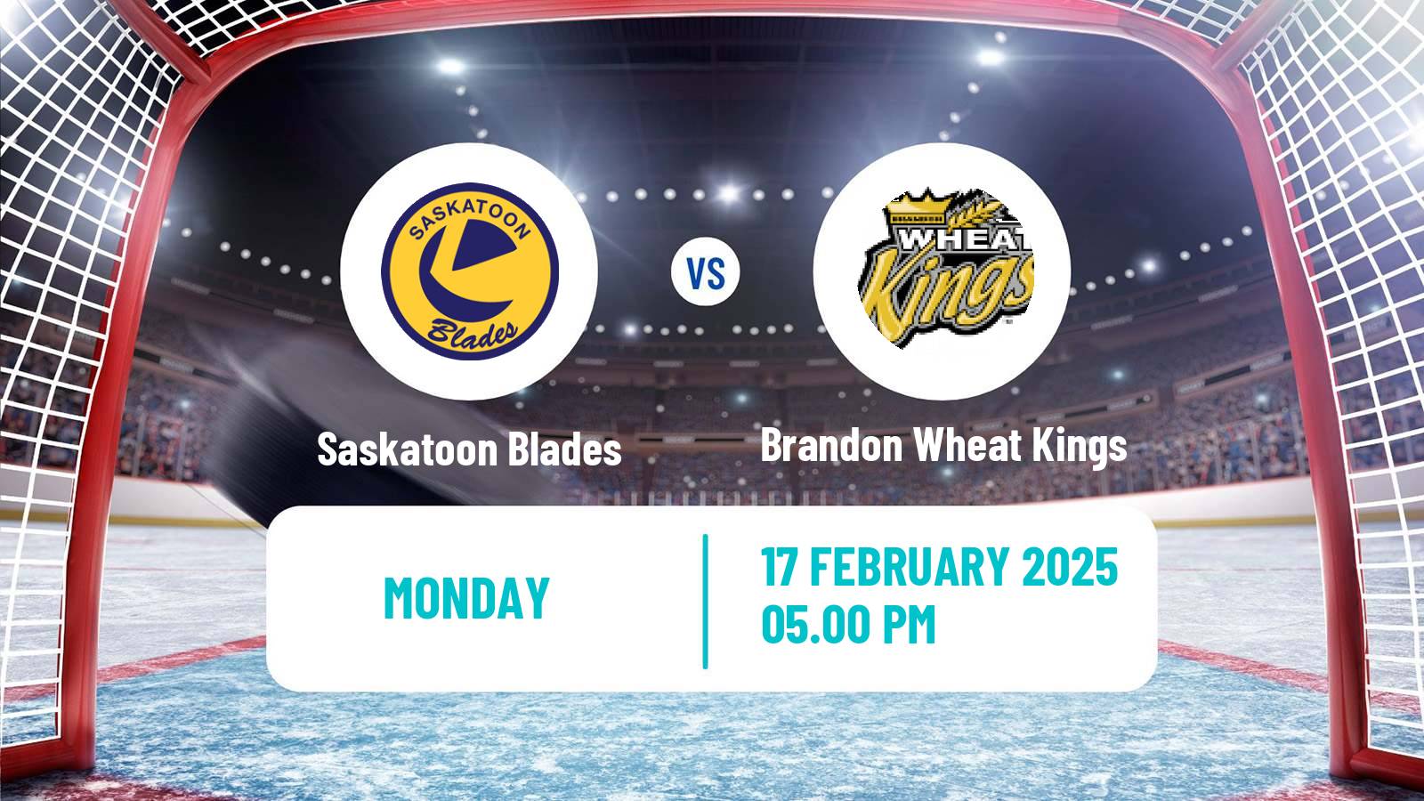 Hockey WHL Saskatoon Blades - Brandon Wheat Kings