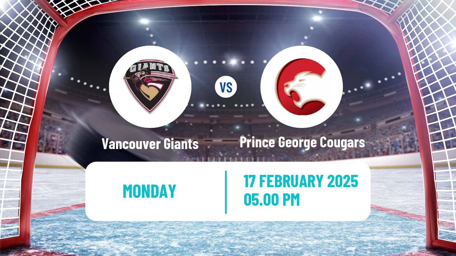 Hockey WHL Vancouver Giants - Prince George Cougars