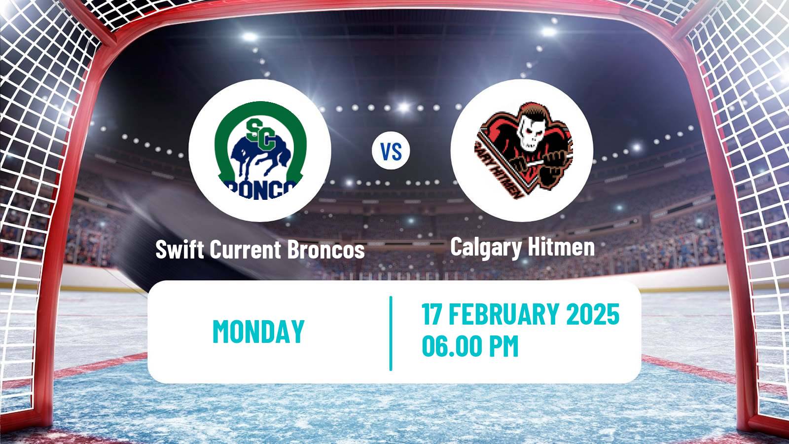 Hockey WHL Swift Current Broncos - Calgary Hitmen