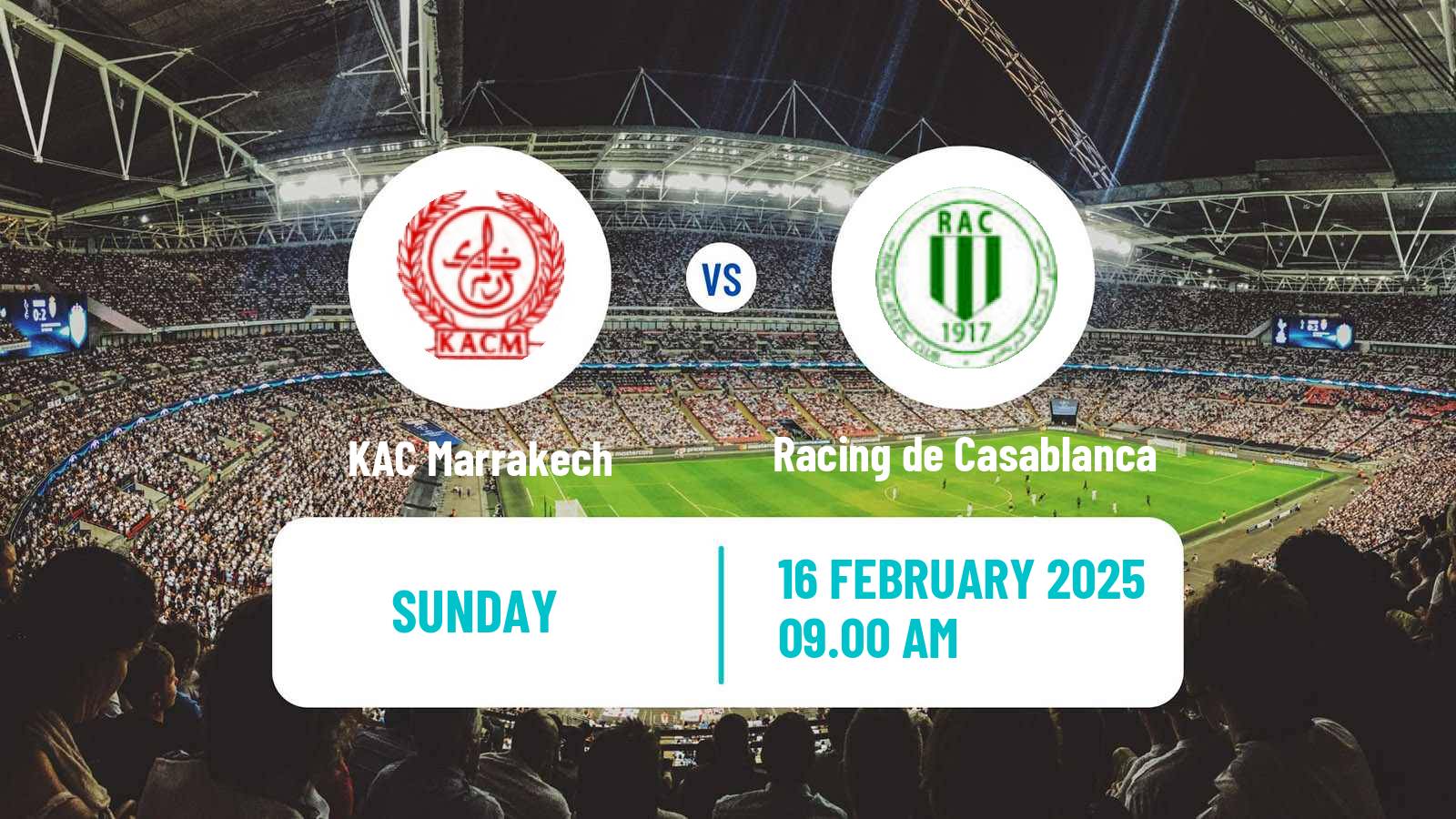 Soccer Moroccan Botola 2 KAC Marrakech - Racing de Casablanca