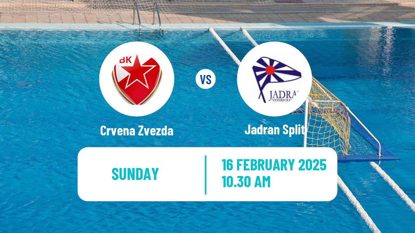 Water polo Serbian Super Liga Water Polo Crvena Zvezda - Jadran Split