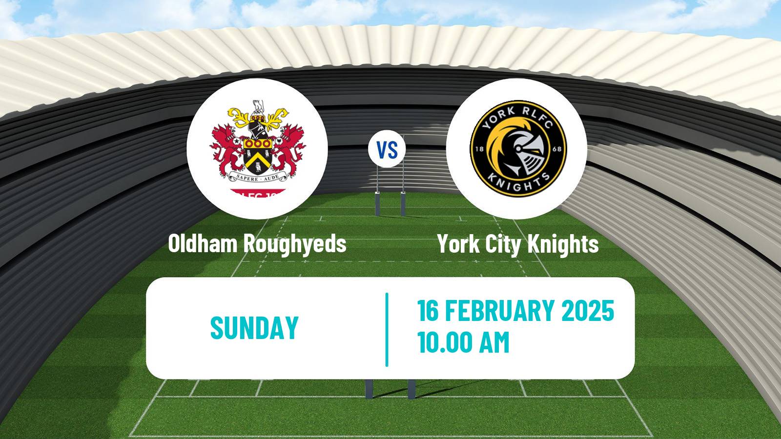 Rugby league English Championship Rugby League Oldham Roughyeds - York City Knights