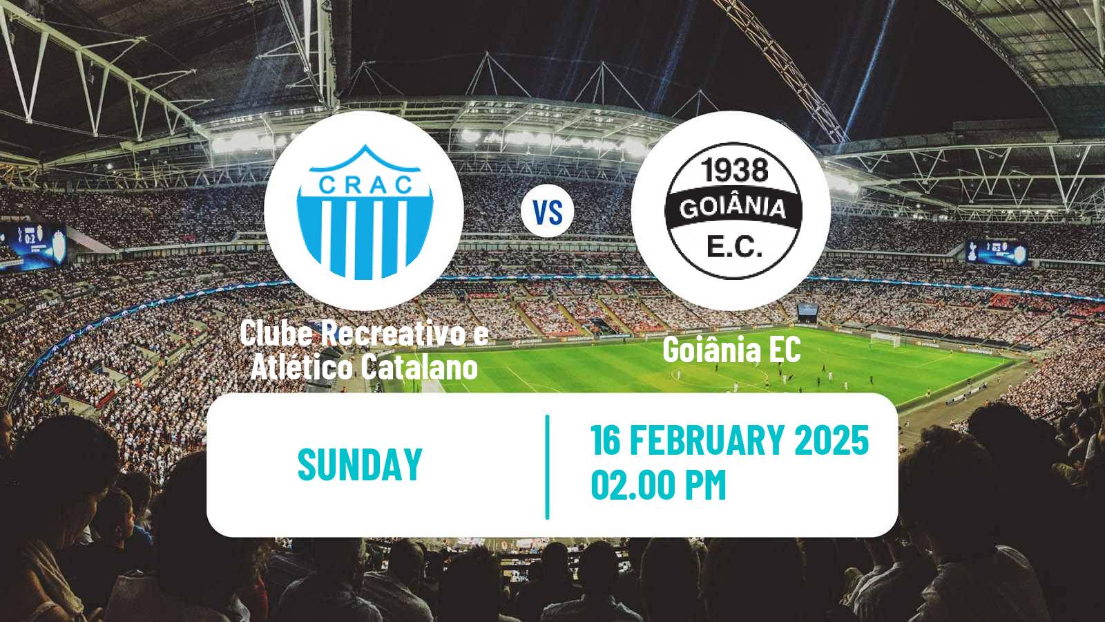 Soccer Brazilian Campeonato Goiano Clube Recreativo e Atlético Catalano - Goiânia