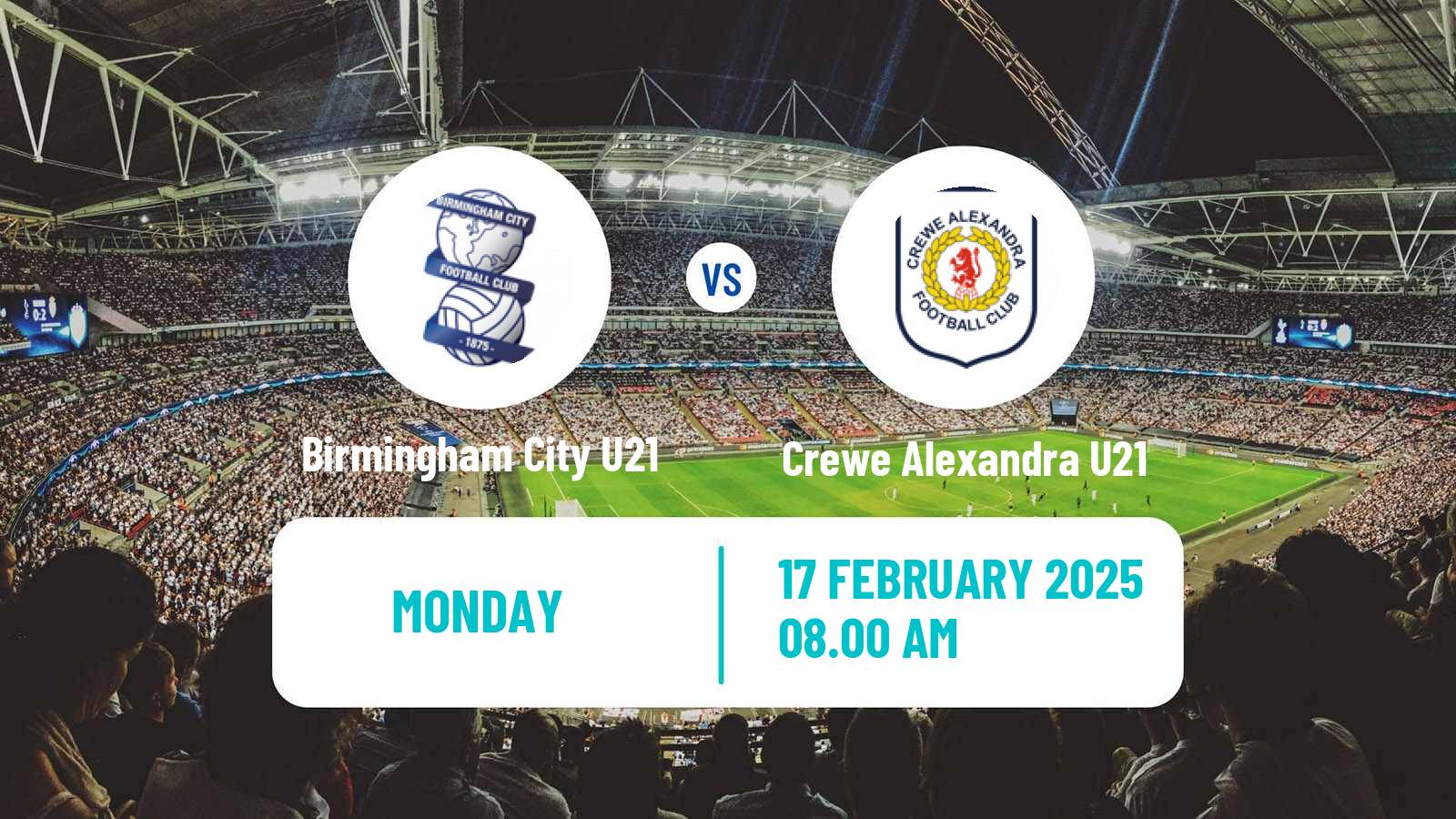 Soccer English Professional Development League Birmingham City U21 - Crewe Alexandra U21