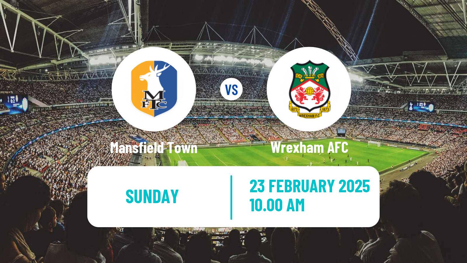 Soccer English League One Mansfield Town - Wrexham