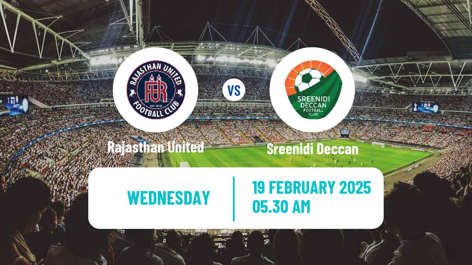 Soccer Indian I-League Rajasthan United - Sreenidi Deccan