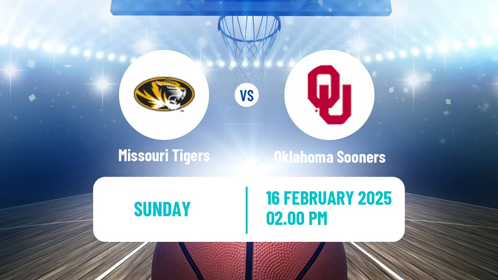 Basketball NCAA College Basketball Women Missouri Tigers - Oklahoma Sooners