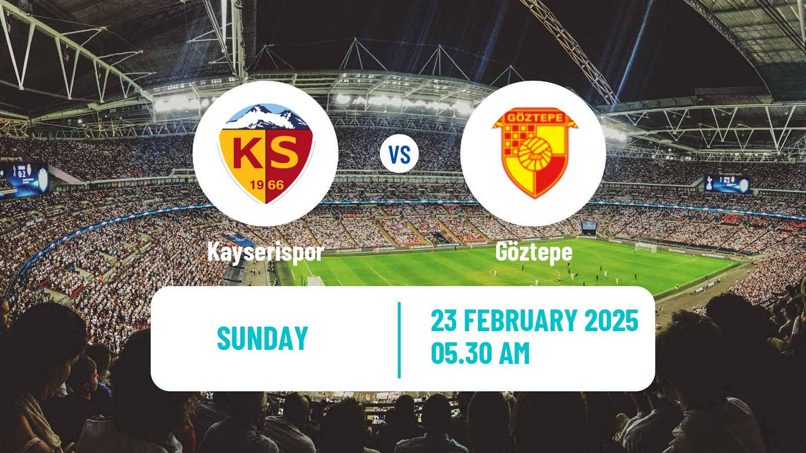 Soccer Turkish Super League Kayserispor - Göztepe