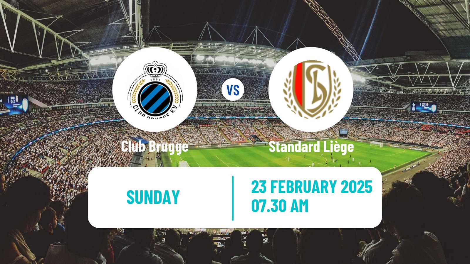 Soccer Belgian Jupiler Pro League Club Brugge - Standard Liège