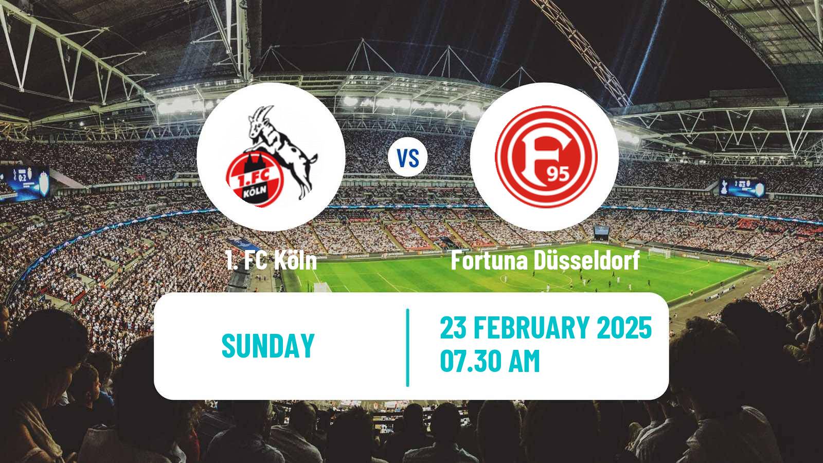 Soccer German 2 Bundesliga Köln - Fortuna Düsseldorf