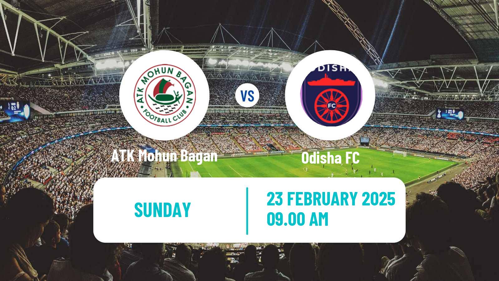 Soccer Indian ISL ATK Mohun Bagan - Odisha