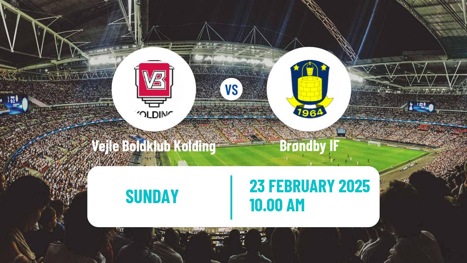 Soccer Danish Superliga Vejle Boldklub Kolding - Brøndby