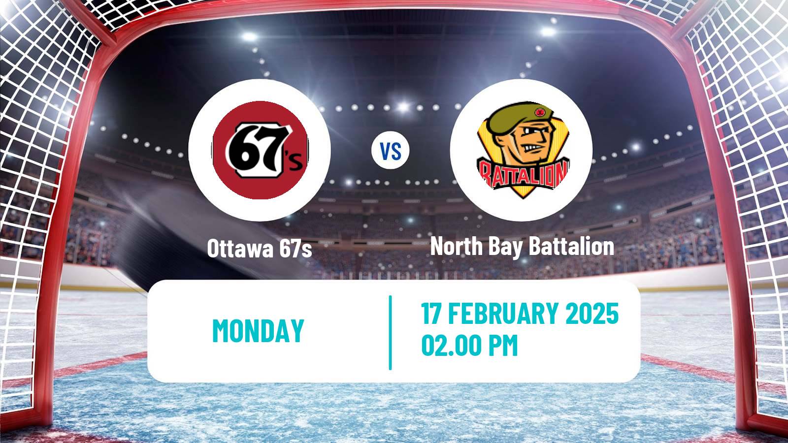 Hockey OHL Ottawa 67s - North Bay Battalion