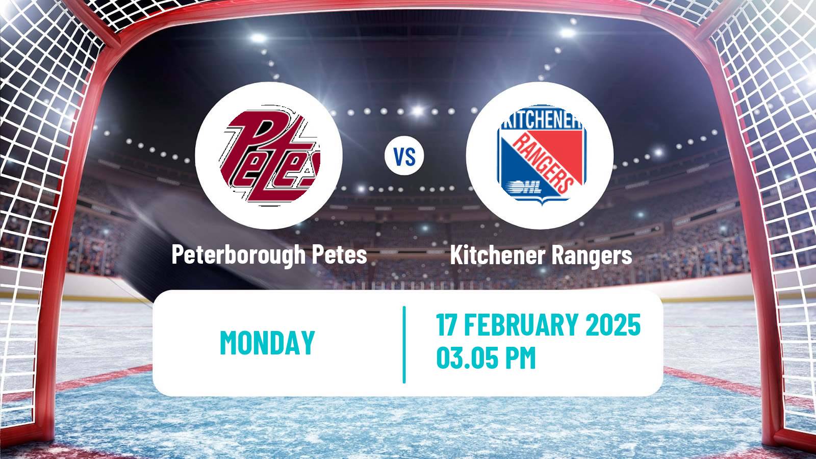 Hockey OHL Peterborough Petes - Kitchener Rangers