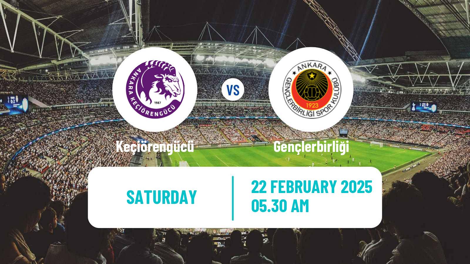 Soccer Turkish First League Keçiörengücü - Gençlerbirliği