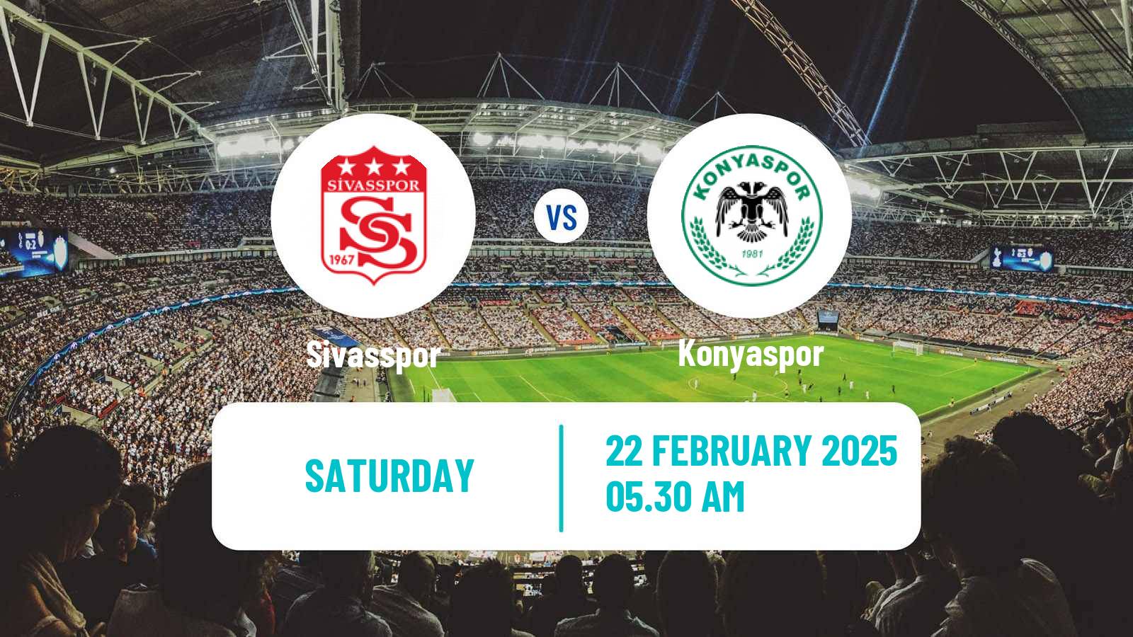 Soccer Turkish Super League Sivasspor - Konyaspor