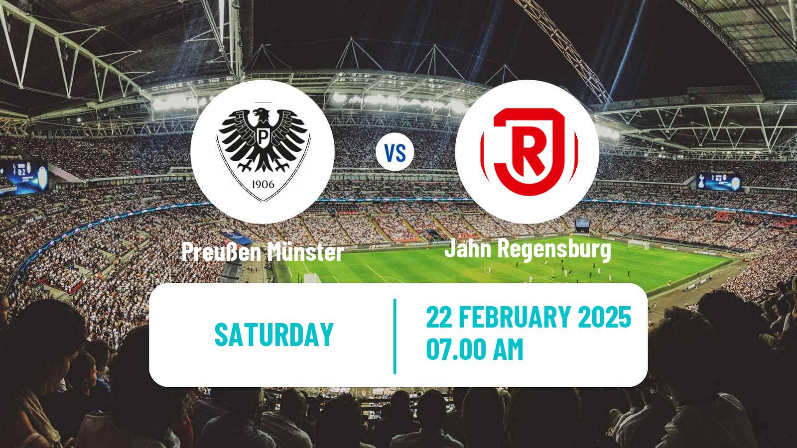 Soccer German 2 Bundesliga Preußen Münster - Jahn Regensburg