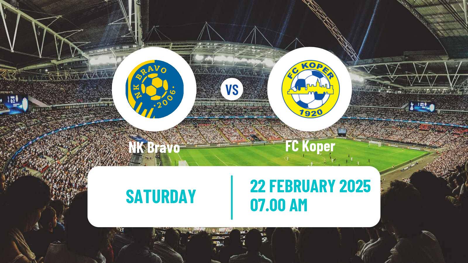 Soccer Slovenian PrvaLiga NK Bravo - Koper