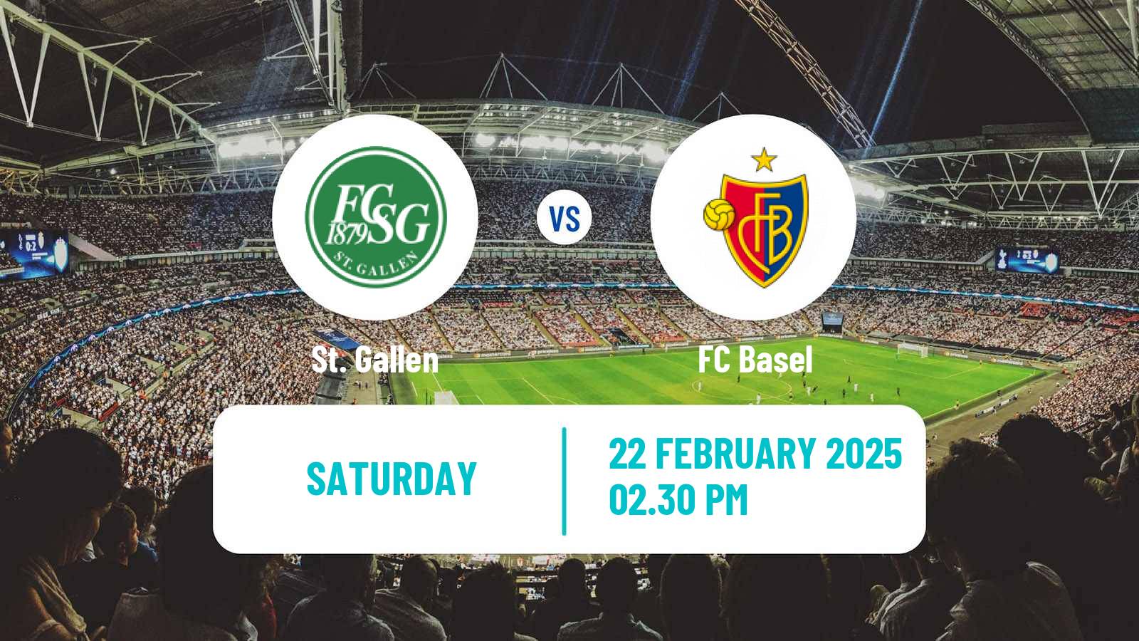 Soccer Swiss Super League St. Gallen - Basel