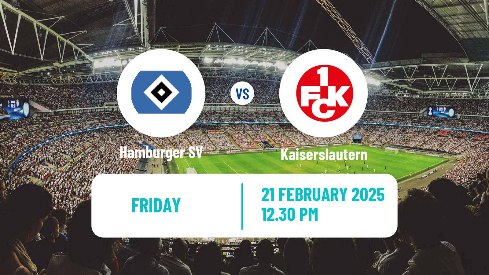 Soccer German 2 Bundesliga Hamburger SV - Kaiserslautern