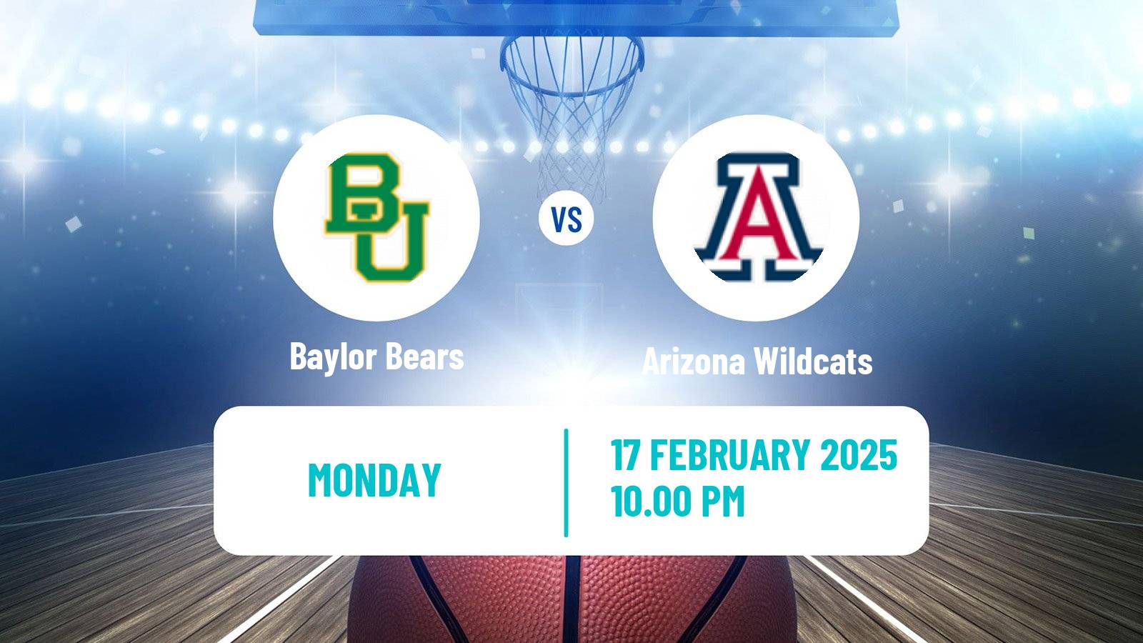 Basketball NCAA College Basketball Baylor Bears - Arizona Wildcats