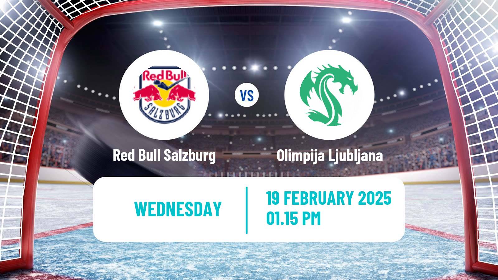 Hockey Austrian Ice Hockey League Red Bull Salzburg - Olimpija Ljubljana