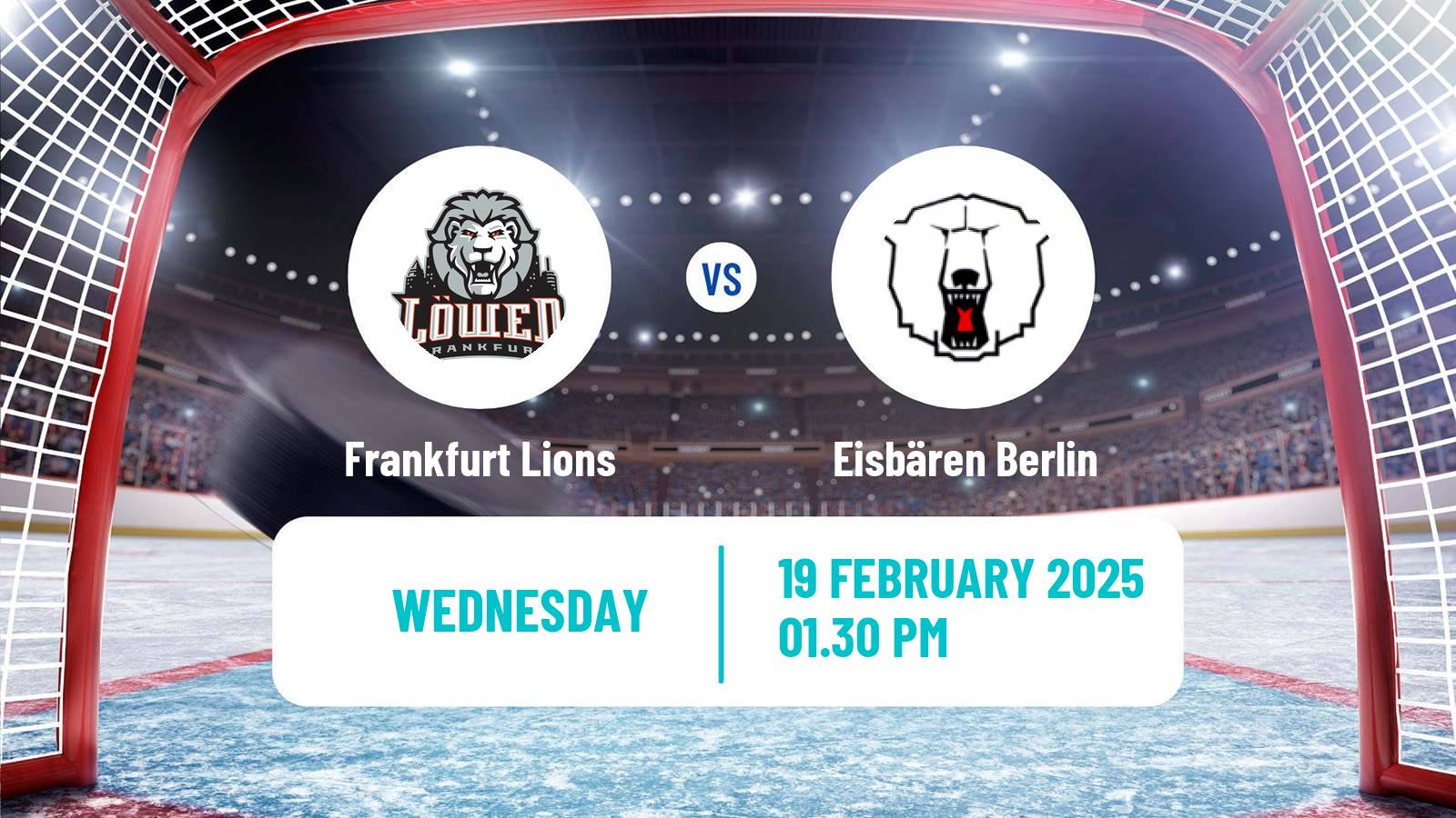 Hockey German Ice Hockey League Frankfurt Lions - Eisbären Berlin