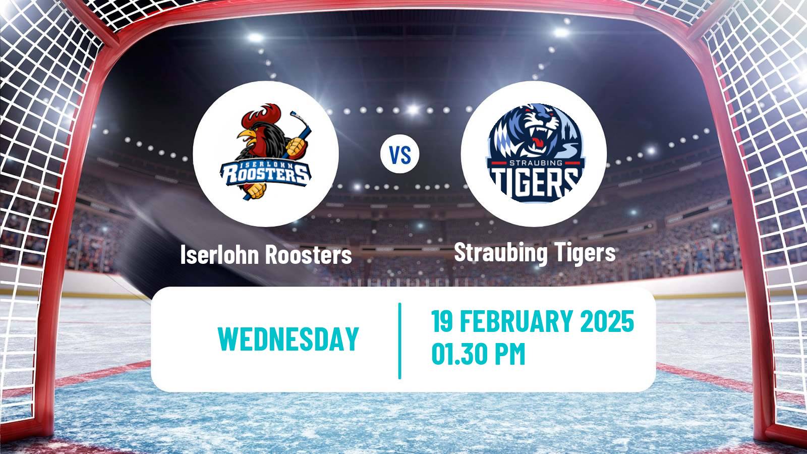 Hockey German Ice Hockey League Iserlohn Roosters - Straubing Tigers