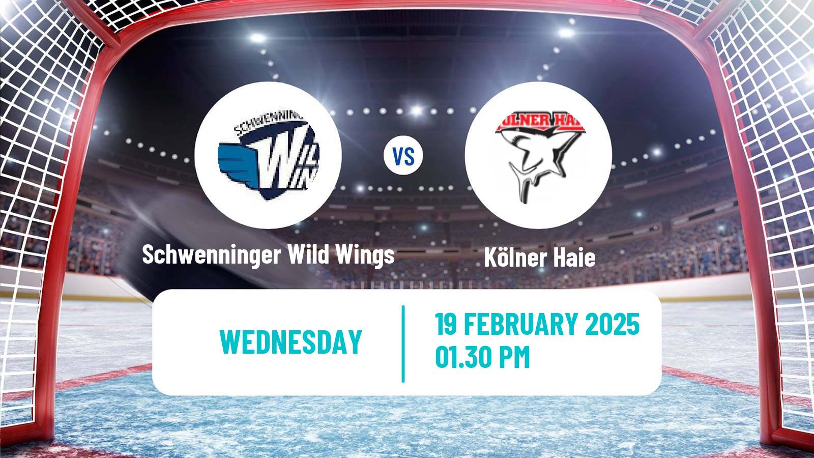 Hockey German Ice Hockey League Schwenninger Wild Wings - Kölner Haie