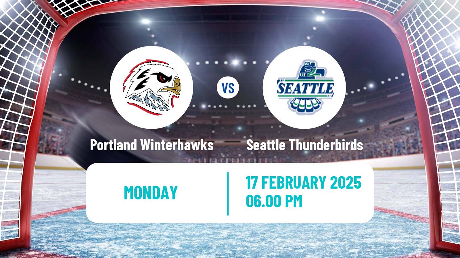 Hockey WHL Portland Winterhawks - Seattle Thunderbirds