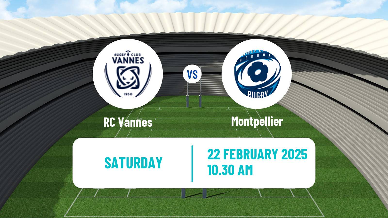 Rugby union French Top 14 Vannes - Montpellier