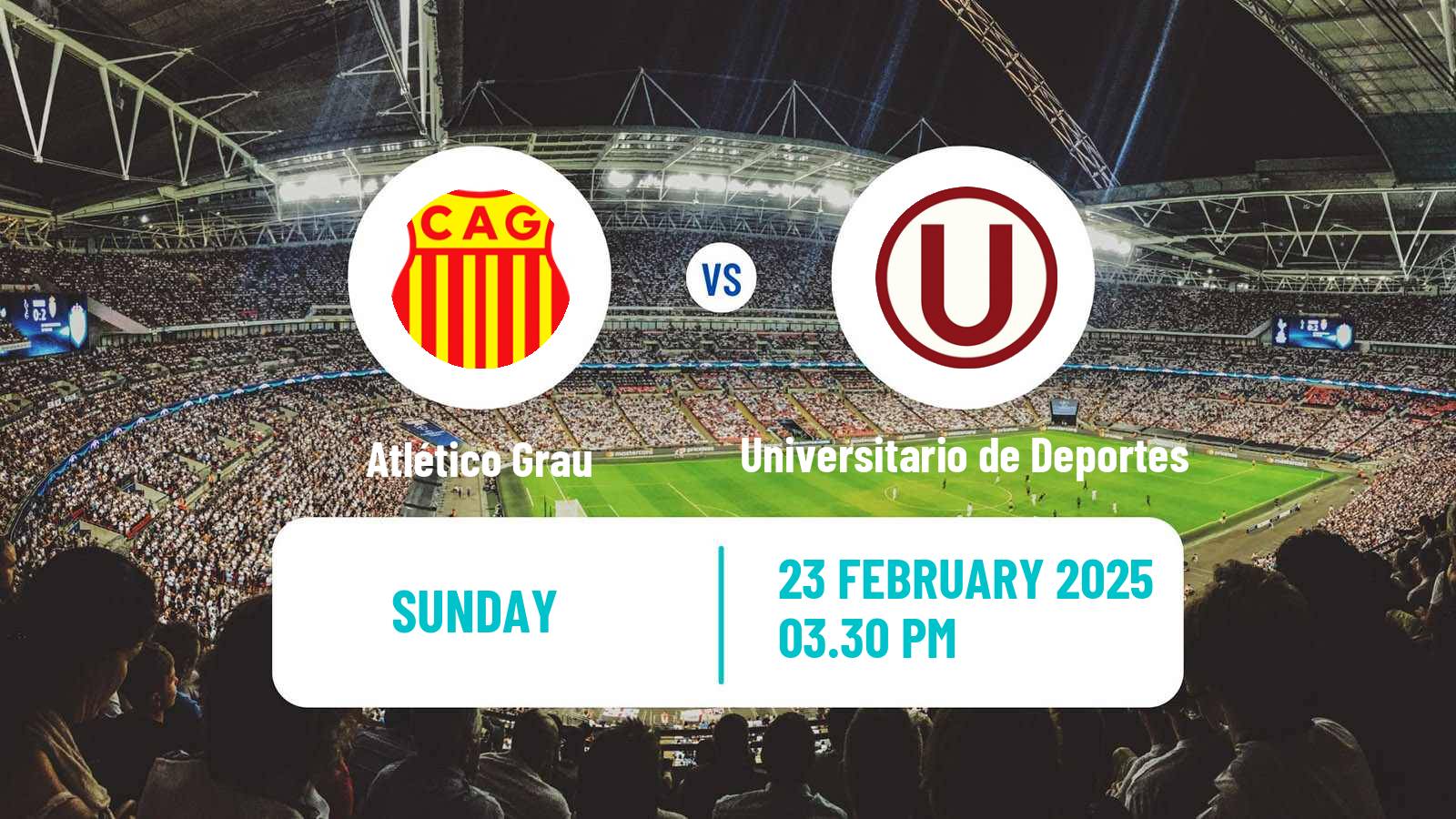 Soccer Peruvian Liga 1 Atlético Grau - Universitario de Deportes