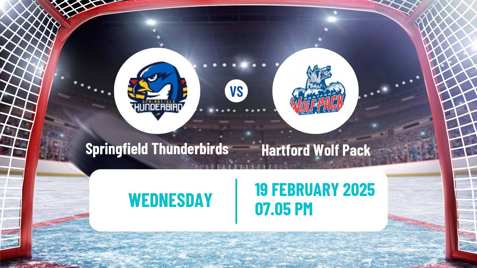 Hockey AHL Springfield Thunderbirds - Hartford Wolf Pack