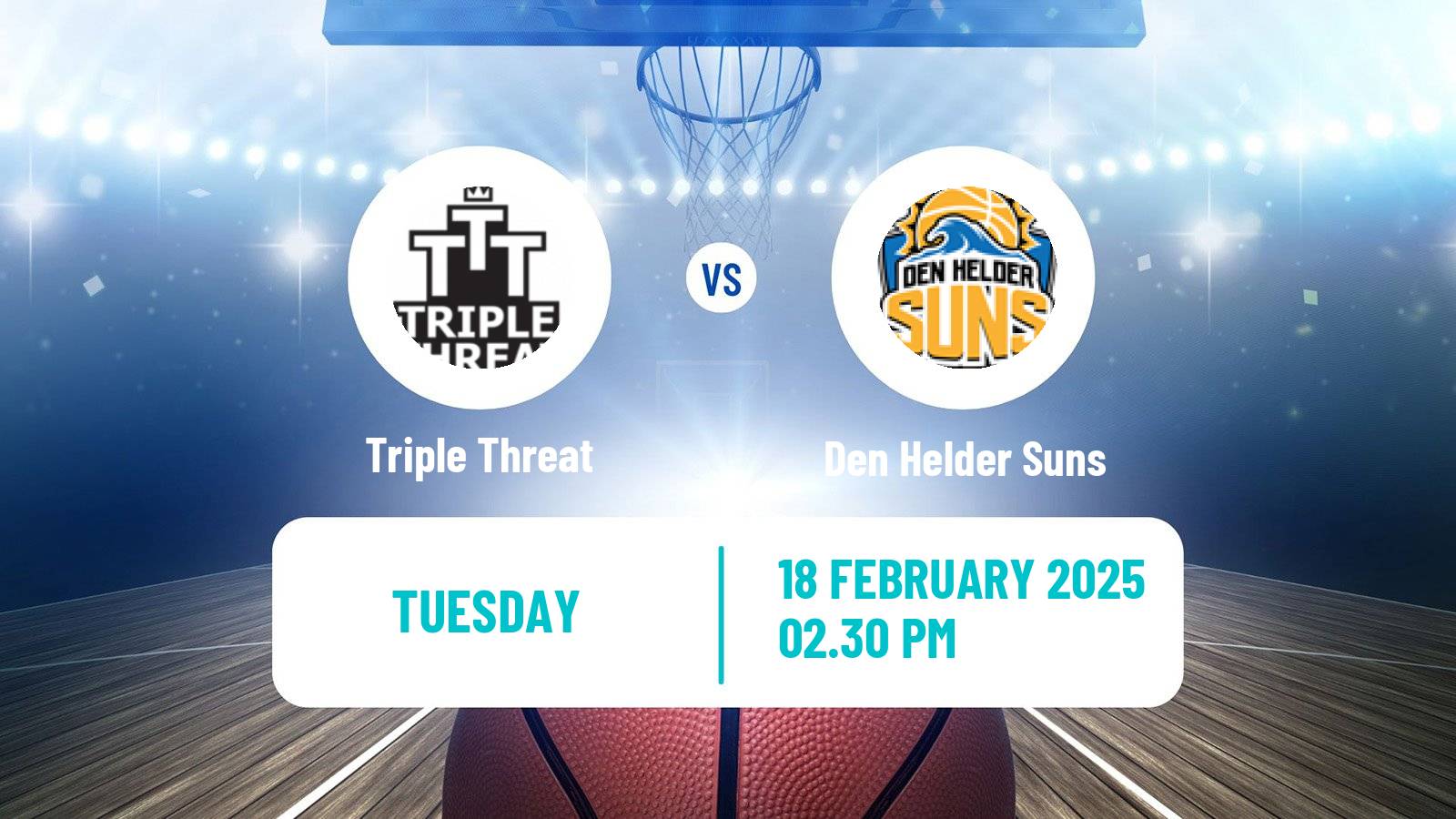 Basketball Dutch WBL Basketball Triple Threat - Den Helder Suns