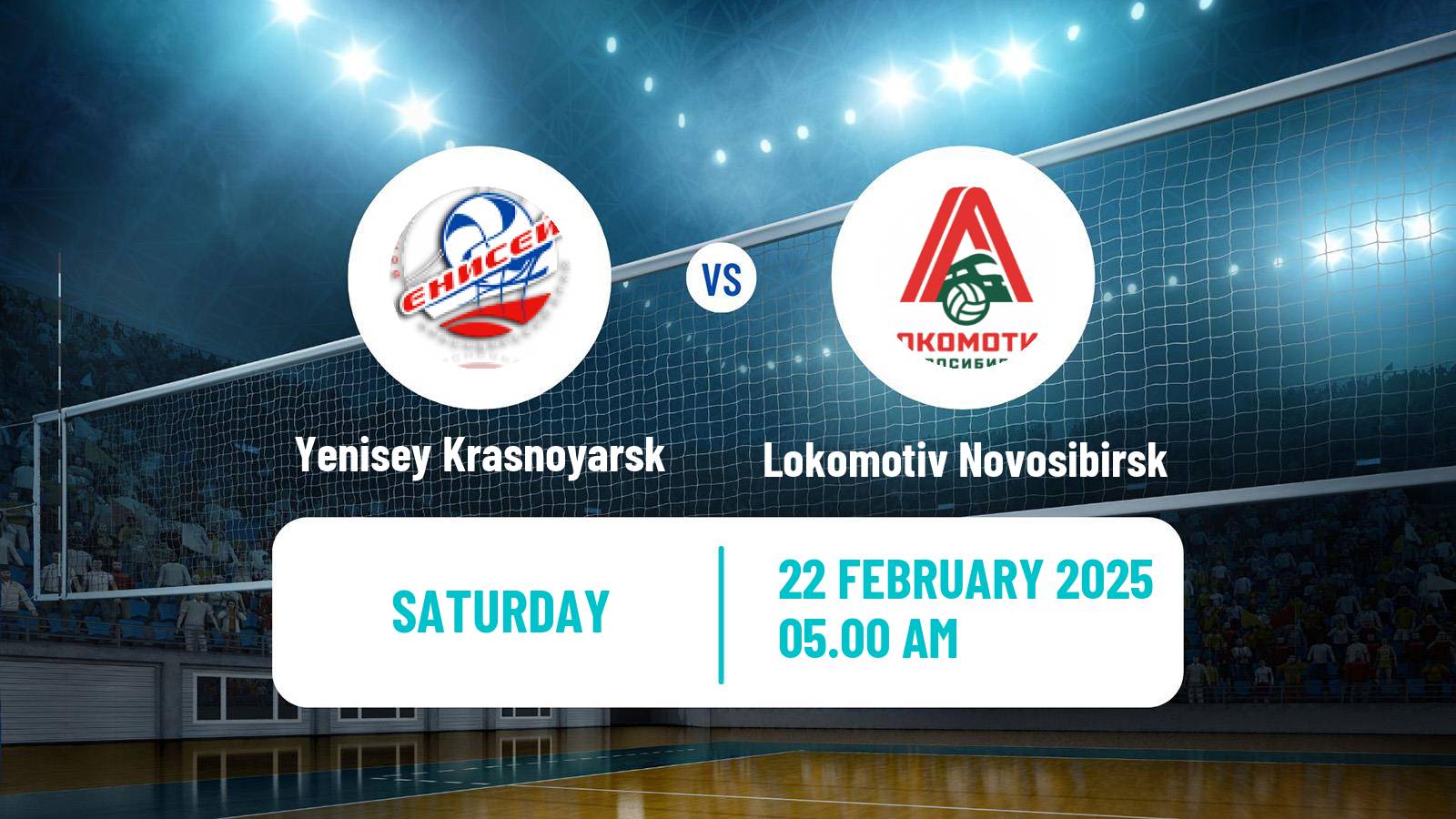 Volleyball Russian Super League Volleyball Yenisey Krasnoyarsk - Lokomotiv Novosibirsk