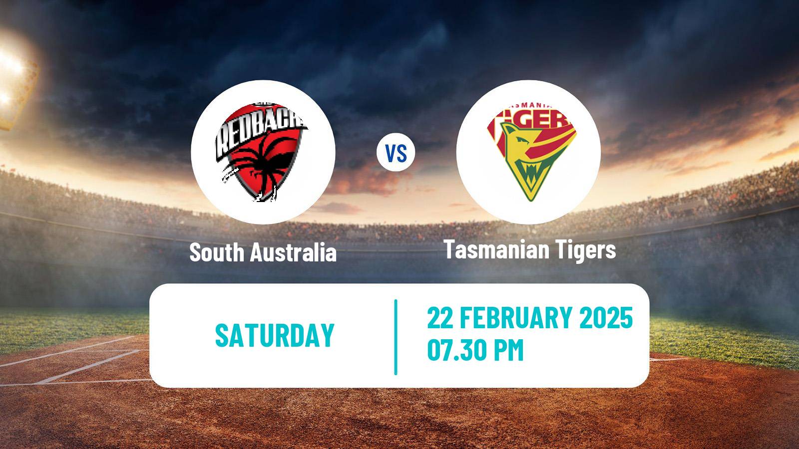 Cricket Australian One-Day Cup South Australia - Tasmanian Tigers