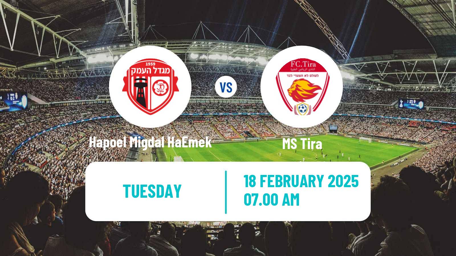 Soccer Israeli Liga Alef North Hapoel Migdal HaEmek - MS Tira