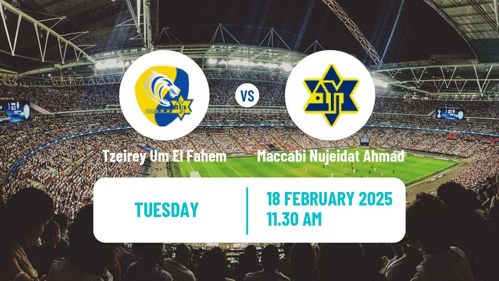 Soccer Israeli Liga Alef North Tzeirey Um El Fahem - Maccabi Nujeidat Ahmad