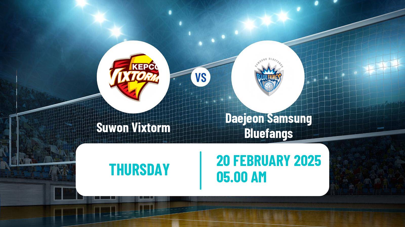 Volleyball South Korean V-League Suwon Vixtorm - Daejeon Samsung Bluefangs