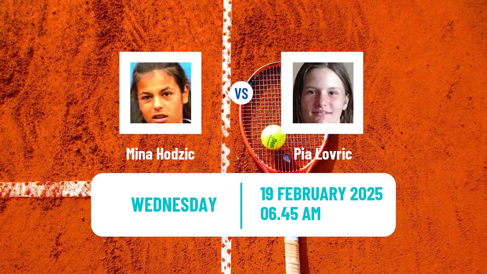 Tennis ITF W15 Antalya 5 Women 2025 Mina Hodzic - Pia Lovric