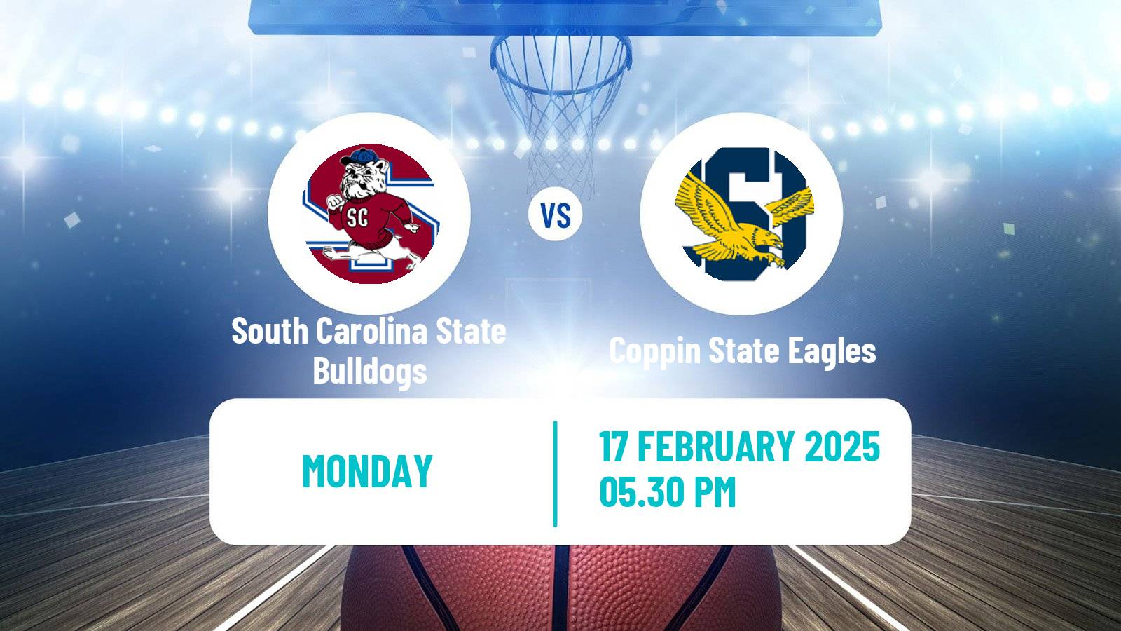 Basketball NCAA College Basketball Women South Carolina State Bulldogs - Coppin State Eagles