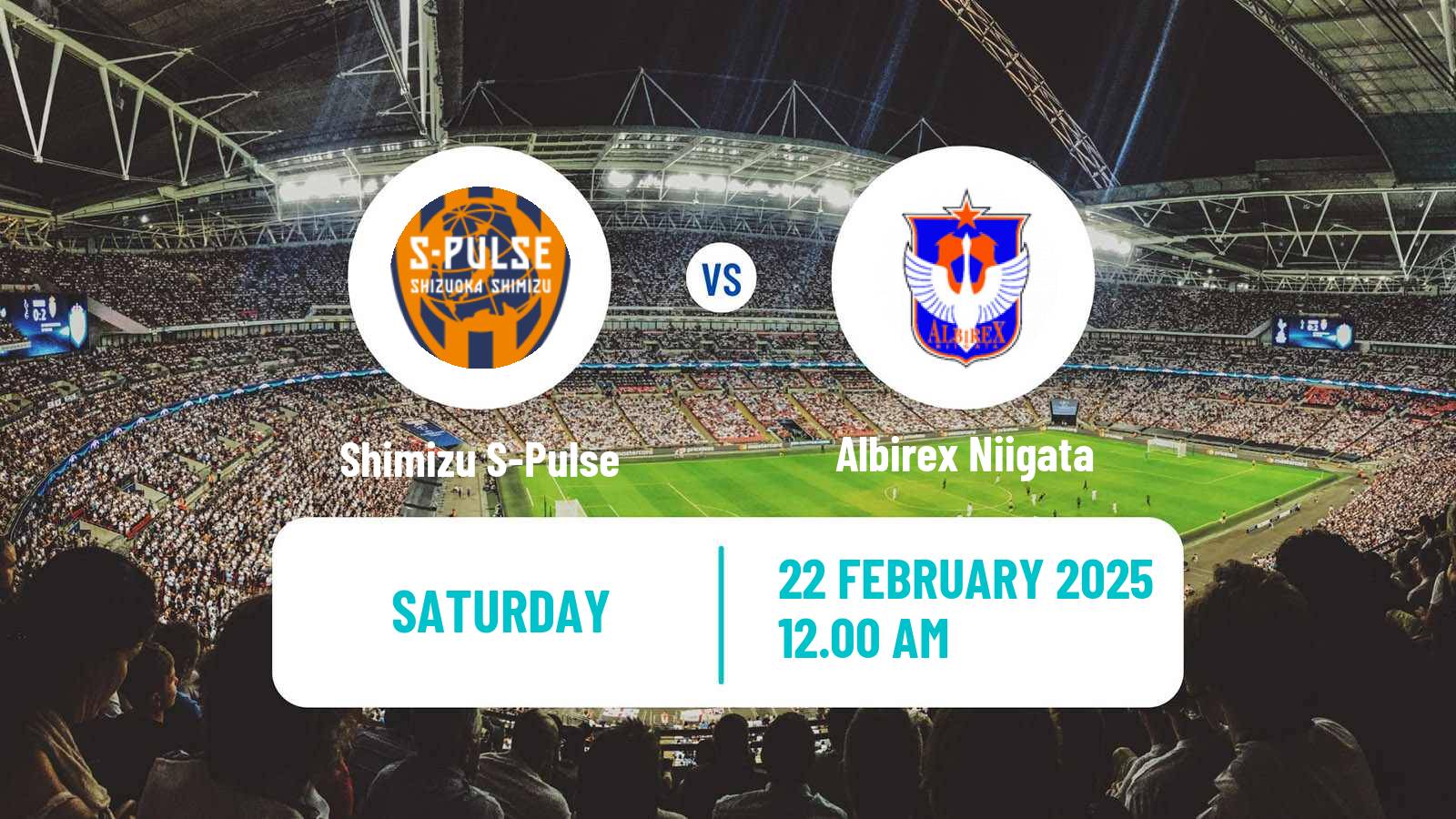 Soccer Japan J1 League Shimizu S-Pulse - Albirex Niigata