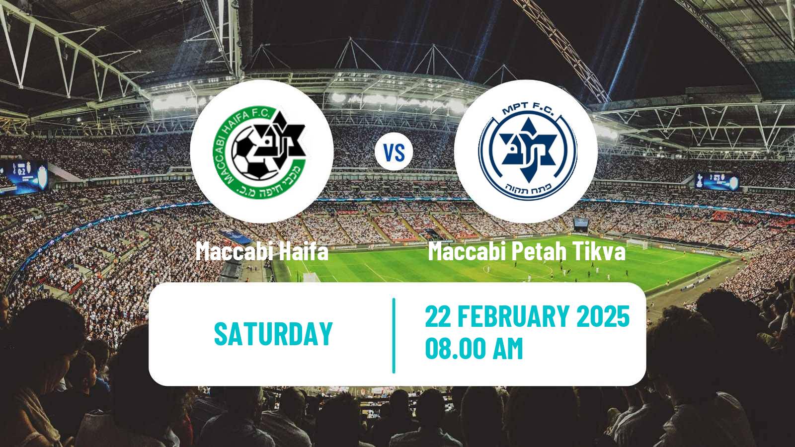 Soccer Israeli Ligat haAl Maccabi Haifa - Maccabi Petah Tikva