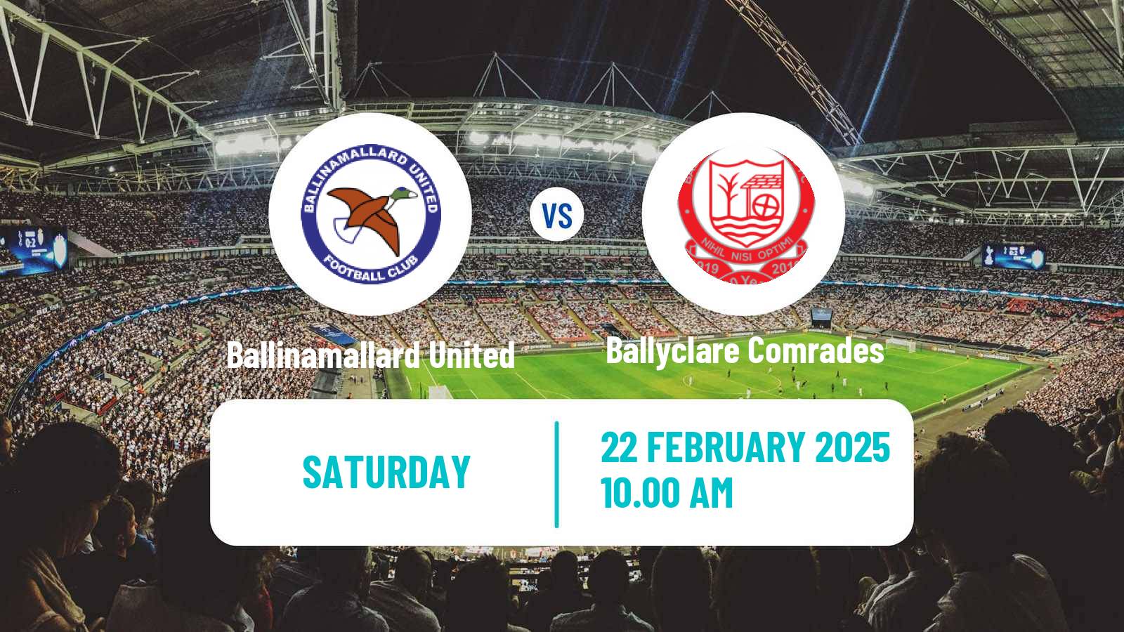 Soccer Northern Irish Championship Ballinamallard United - Ballyclare Comrades