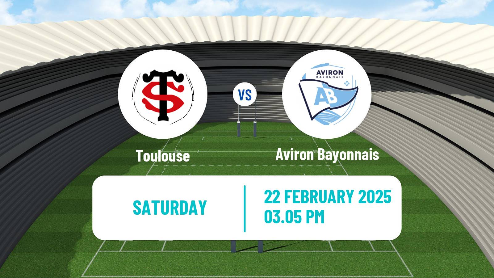 Rugby union French Top 14 Toulouse - Aviron Bayonnais