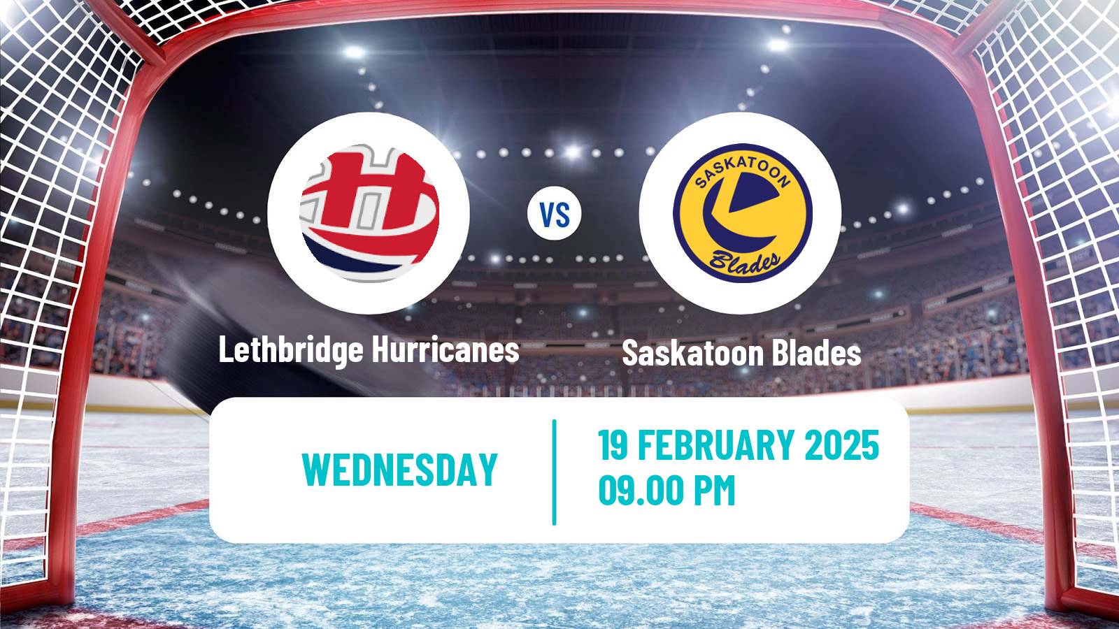 Hockey WHL Lethbridge Hurricanes - Saskatoon Blades