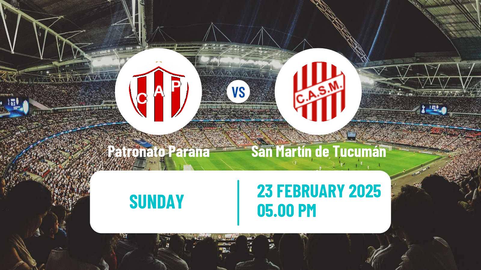 Soccer Argentinian Primera Nacional Patronato Parana - San Martín de Tucumán