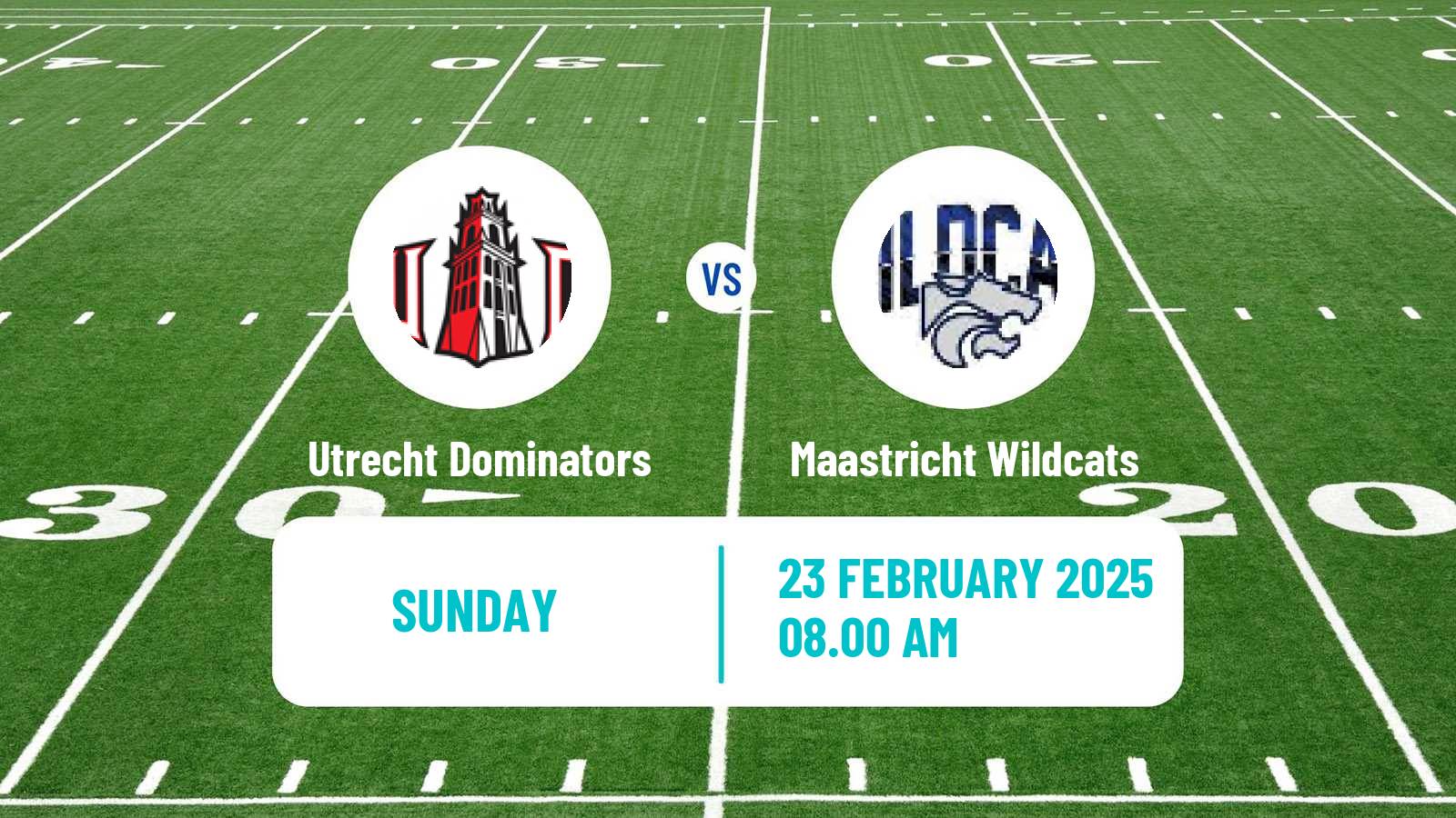 American football Dutch Eredivisie American Football Utrecht Dominators - Maastricht Wildcats