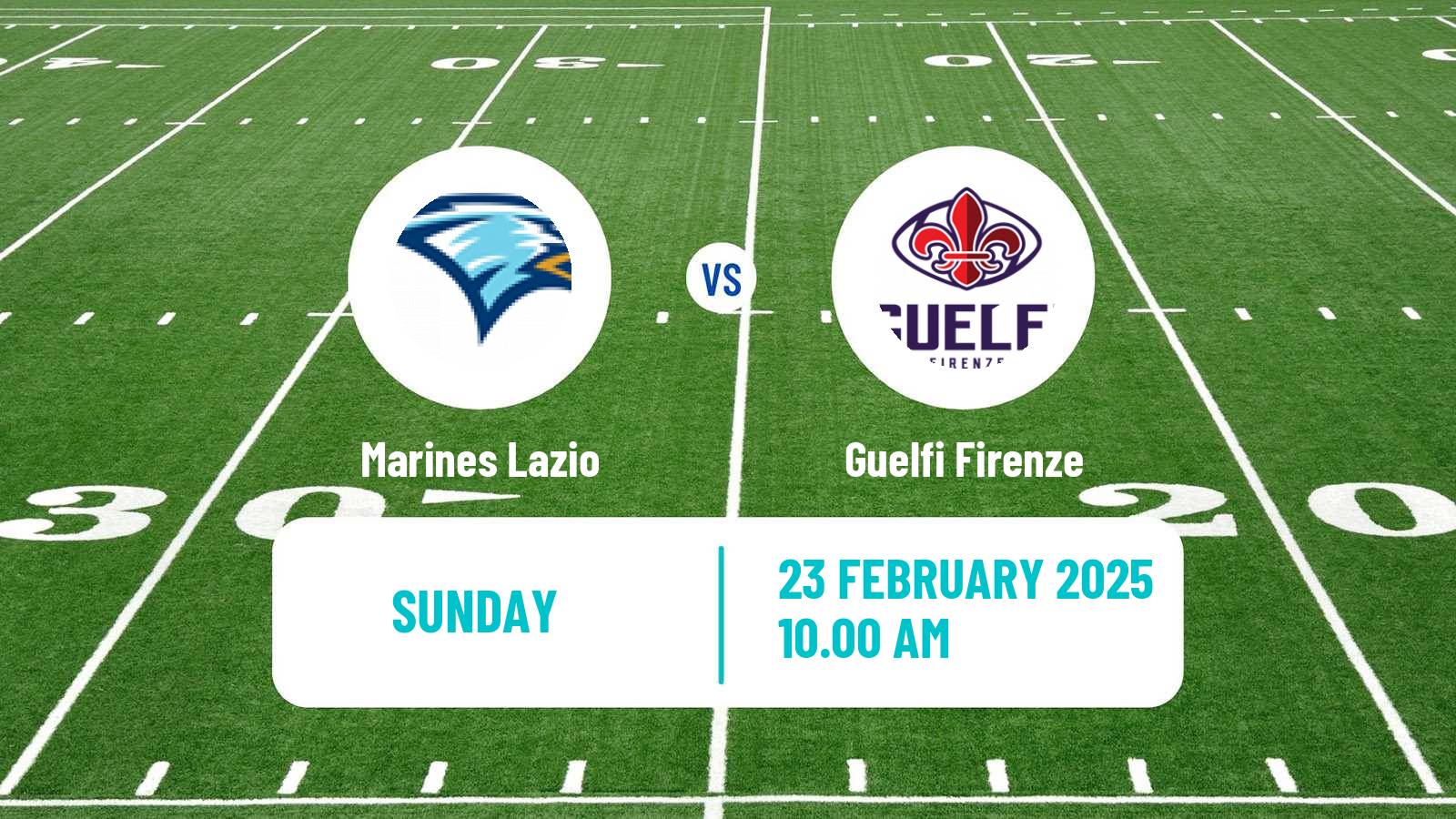 American football Italian IFL Marines Lazio - Guelfi Firenze